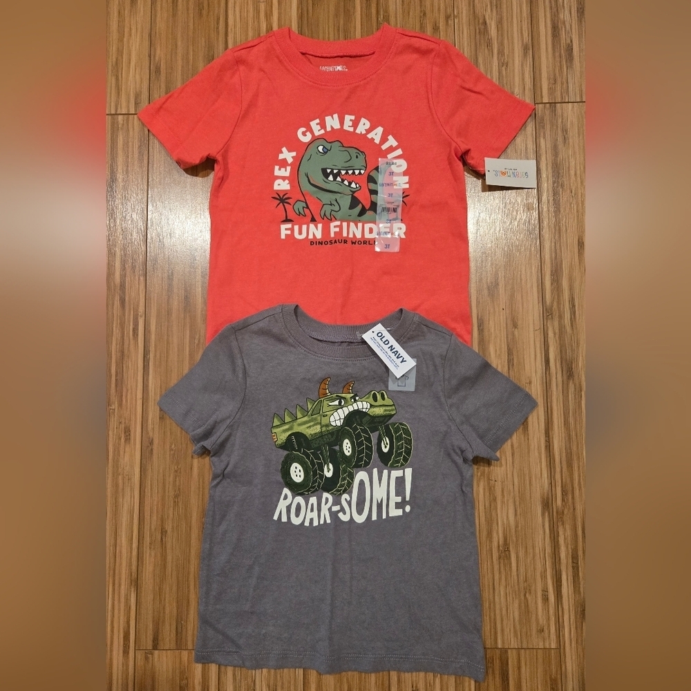 NWT Old Navy And Garanimals Dinosaur Graphic T-Shirt Bundle